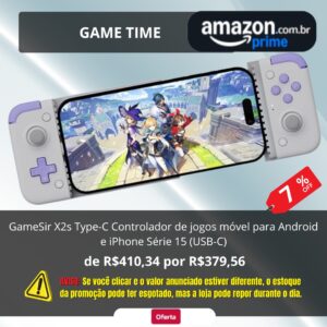 GameSir X2s Type-C Controlador de jogos móvel para Android e iPhone Série 15 (USB-C)