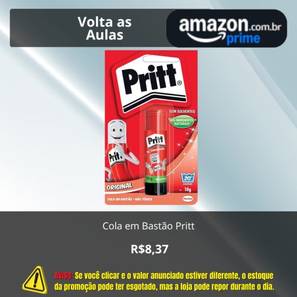 Cola em Bastão Pritt 10g