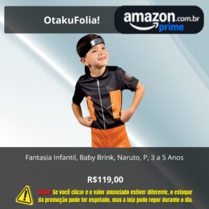Fantasia Infantil, Baby Brink, Naruto, P, 3 a 5 Anos
