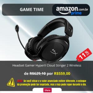 Headset Gamer HyperX Cloud Stinger 2 Wireless