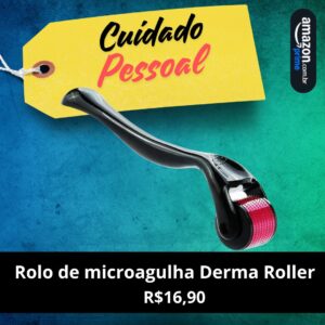 Rolo de microagulha Derma Roller para barba