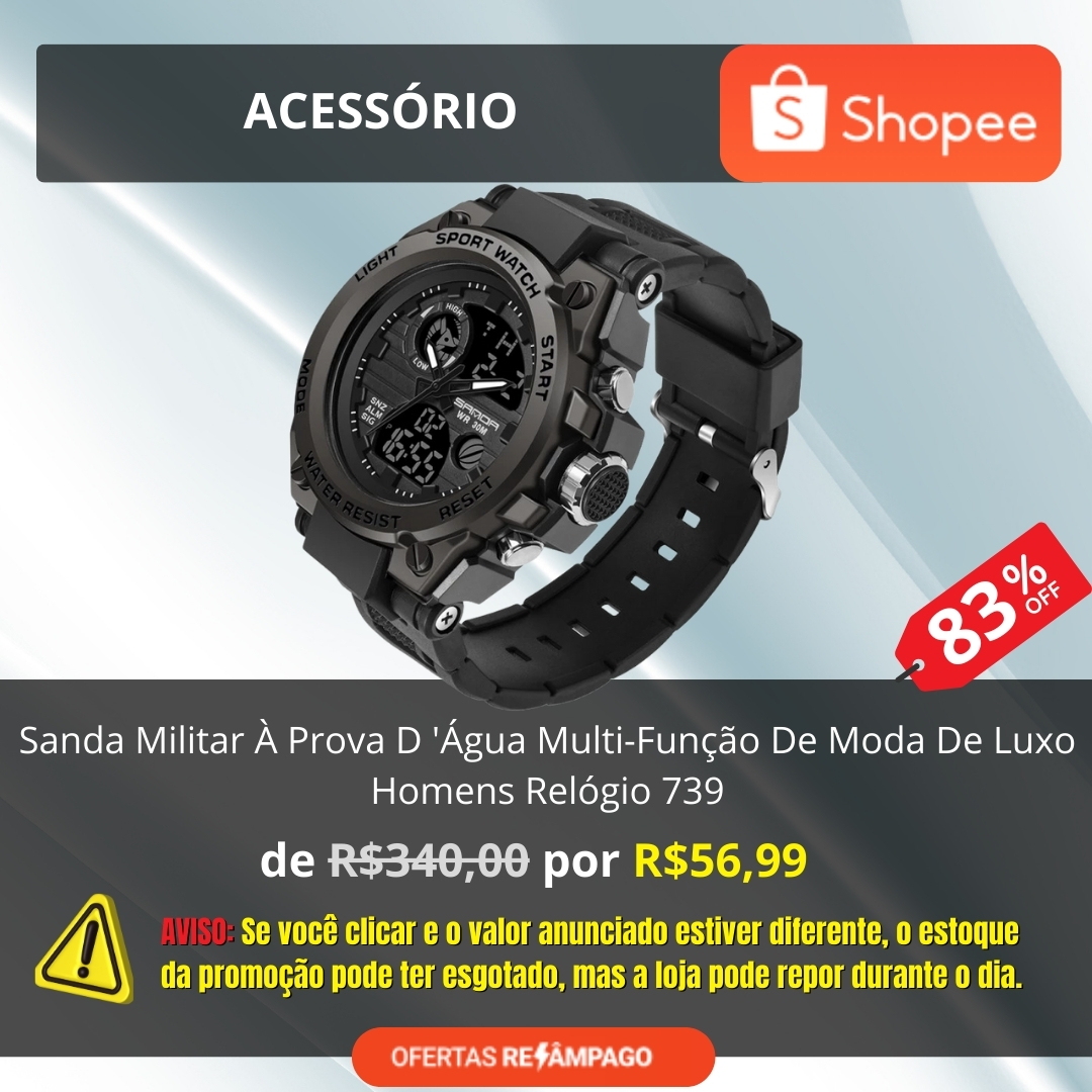 Sanda Militar À Prova D 'Água Multi-Função De Moda De Luxo Homens Relógio 739